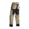 Pantalon artisan bicolore Blaklader beige/noir