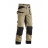 Pantalon artisan bicolore Blaklader beige/noir