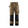 Pantalon artisan bicolore beige/noir Blaklader