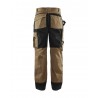 Pantalon artisan bicolore beige/noir Blaklader