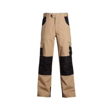 Pantalon de travail ADAM beige noir