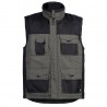 Gilet sans manches canvas ALI olive/noir