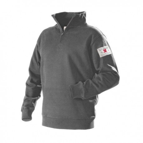 Sweatshirt col camionneur Blaklader gris anthracite