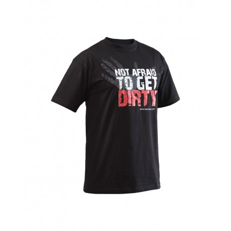 T-shirt Blaklader Not Afraid To Get Dirty noir