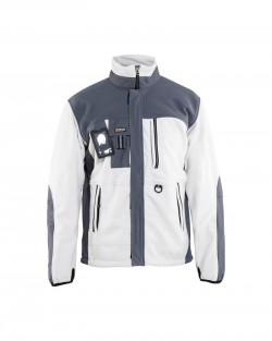 Veste polaire coupe-vent blanc/gris Blaklader