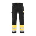 Pantalon haute visibilité Blaklader jaune/noir