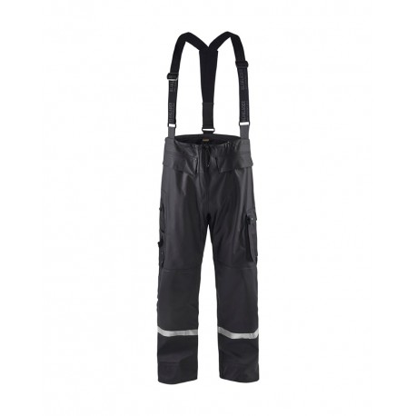 Pantalon de pluie à bretelles Blaklader noir