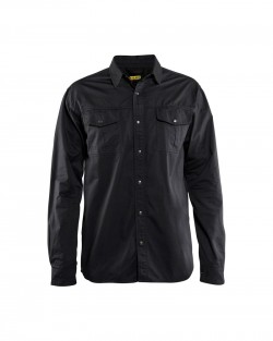Chemise Twill Noir