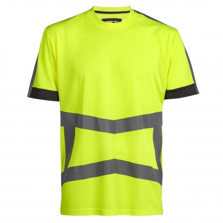 T-shirt haute visibilité ARMSTRONG JAUNE FLUO