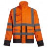 Manteau fluo haute visibilité North Ways orange fluo