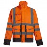 Manteau fluo haute visibilité North Ways orange fluo