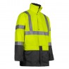 Veste de pluie haute visibilité North Ways "Bandit" jaune fluo