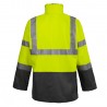 Veste de pluie haute visibilité North Ways "Bandit" jaune fluo