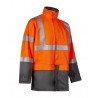 Veste de pluie haute visibilité North Ways "Bandit" orange fluo