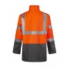 Veste de pluie haute visibilité North Ways "Bandit" orange fluo