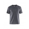 T-shirt col rond gris