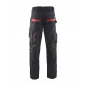 Pantalon services +stretch Blåkläder noir/rouge
