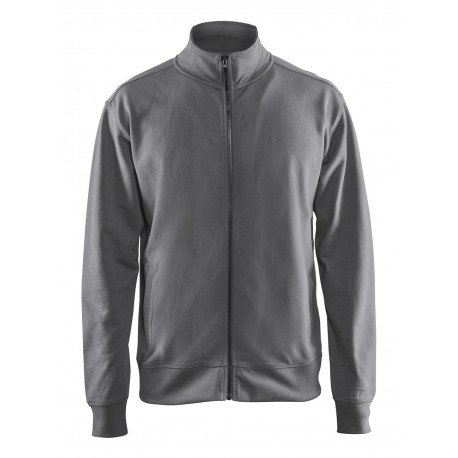 Sweat zippé Blåkläder manches longues Gris