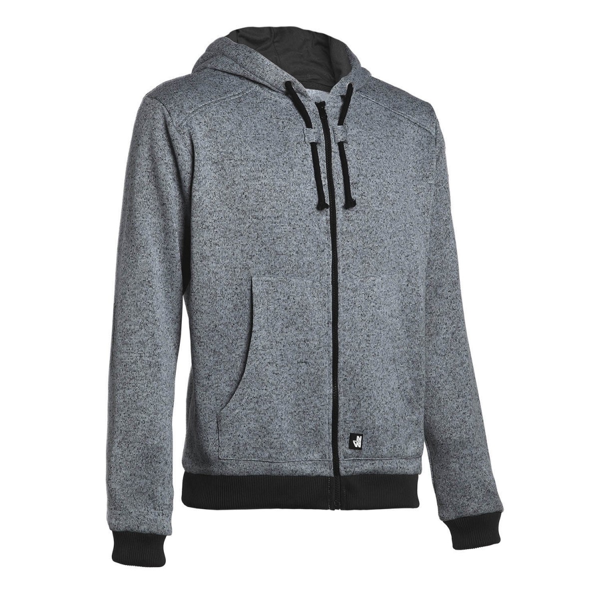 gilet capuche gris