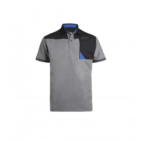 Polo homme Horten North Ways Noir gris chine