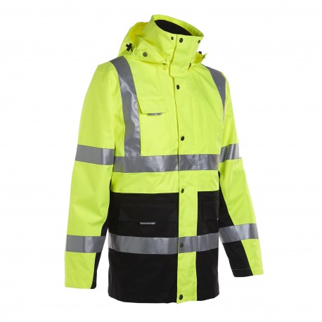 Parka haute visibilité 4 en 1 Wellington North Ways jaune fluo