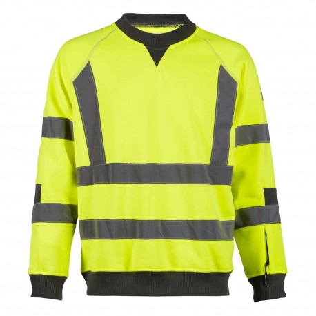 Sweat haute visibilité Néon North Ways jaune fluo