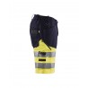 Short haute-visibilité +stretch Blaklader marine/jaune