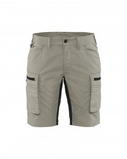 Short services +stretch femme Blaklader beige/noir