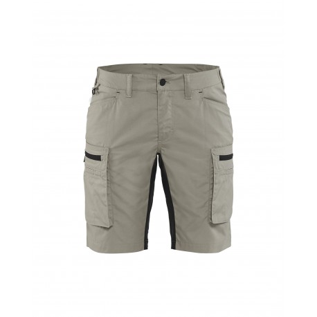 Short services +stretch femme Blaklader beige/noir