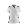 Polo Femme Blaklader blanc/gris