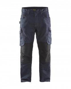 Pantalon Services Denim Stretch 2D - marine/noir