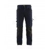 marine-noir Pantalon Blaklader X1900 artisan stretch 4D sans poches flottantes