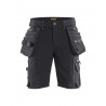 gris-noir Short X1900 artisan stretch 4D Blaklader