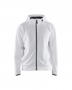 blanc - Sweat zippé à capuche Blaklader