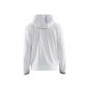 blanc - Sweat zippé à capuche Blaklader