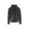 gris-noir - Sweat zippé à capuche Blaklader