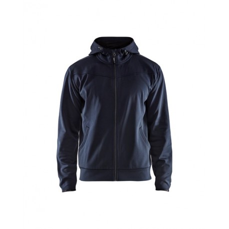 marine-noir - Sweat zippé à capuche Blaklader