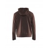 marron-noir - Sweat zippé à capuche Blaklader