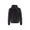 noir-rouge - Sweat zippé à capuche Blaklader