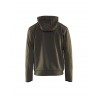 vert-olive-noir - Sweat zippé à capuche Blaklader