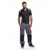 Pantalon artisan bicolore gris/noir