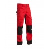Pantalon artisan bicolore rouge/noir