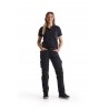 Pantalon maintenance +stretch femme Blaklader Marine Foncé / Noir