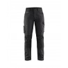 Pantalon maintenance +stretch femme Blaklader Noir/Gris Foncé