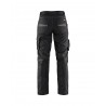 Pantalon maintenance +stretch femme Blaklader Noir/Gris Foncé