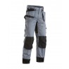Pantalon artisan bicolore poches libres gris/noir