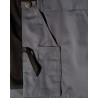 Pantalon artisan bicolore poches libres gris/noir