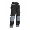 Pantalon artisan bicolore poches libres noir/gris