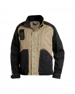 Veste profil  bicolore beige/noir