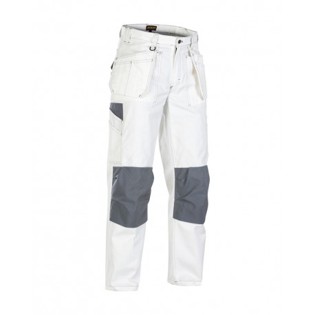 Pantalon peintre blanc